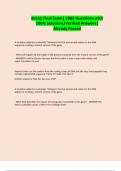 Bs161 Final Exam&vert; 1085 Questions with 100&percnt; Solutions&sol;Verified Answers&vert; Already Passed