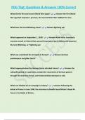 PDG TSgt&semi; Questions & Answers 100&percnt; Correct