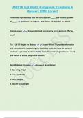 2A3X7B Tsgt WAPS study guide&semi; Questions & Answers 100&percnt; Correct  