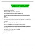 BMW Associate level ASE test with Questions and Correct Answers