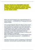 WGU D027 OBJECTIVE ASSESSMENT 2024-2025 NEWEST EXAM WITH 200 REVIEW QUESTIONS & CORRECT VERIFIED ANSWERS ALREADY GRADED A&plus;&sol; WESTERN GOVERNORS UNIVERSITY D027 ACTUAL EXAM &lpar;LATEST