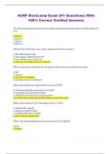 ACRP Bootcamp Exam &lpar;61 Questions&rpar; With  100&percnt; Correct Verified Answers