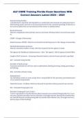 ALF CORE Training Florida Exam Questions With  Correct Answers Latest 2024 &ndash; 2025