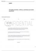 Details of ATI wellness&comma; Health promotion&comma; and disease prevention test with Questions And 100&percnt; SURE ANSWERS