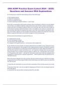 CRA ACRP Practice Exam &lpar;Latest 2024 &ndash; 2025&rpar;  Questions and Answers With Explanations