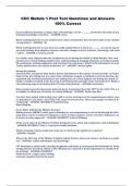 CCC Module 1 Post Test Questions and Answers  100&percnt; Correct