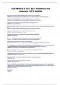 CCC Module 2 Post Test Questions and  Answers 100&percnt; Verified