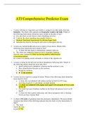 ATI Comprehensive Predictor Exam | VERIFIED SOLUTION 