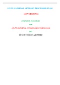 PN MATERNAL ATI NEWBORN OB EXAM &lpar;4 VERSIONS&rpar; &sol; ATI PN MATERNAL NEWBORN OB EXAM&colon;LATEST 2021&comma;A GRADED DOCUMENT