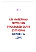 ATI MATERNAL-NEWBORN PROCTORED EXAM &sol;  MATERNAL-NEWBORN ATI PROCTORED EXAM&colon;LATEST 2021&comma;A GRADED DOCUMENT