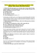 PHTLS 10th Edition Pre & Post-Test and PHTLS 10th Edition&period; Best Rated 2024&sol;2025 Edition