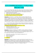 ATI COMPREHENSIVE TYPED PRE-PREDICTOR &vert; 100&percnt; CORRECT
