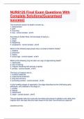 NURS125 Final Exam Questions With Complete Solutions&lpar;Guaranteed success&rpar;