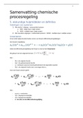 Samenvatting  I-chemische procesregeling (2212FTICPR)