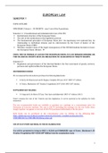 EU Law Full Notes for Semester 1