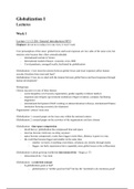 All lecture notes Globalization I