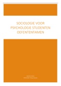 Sociologie voor Pyschologie studenten Oefententamen (230 vragen!)