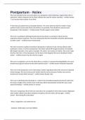 Postpartum - Nclex Exam