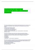 PHARMACOLOGY HESI 315 QUESTIONS WITH 100&percnt; CORRECT ANSWERS