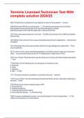 Terminix Licensed Technician Test With complete solution 2024&sol;25