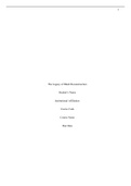 The Legacy of Black Reconstruction