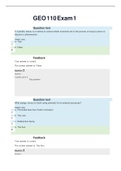 GEO 110 Exam 1