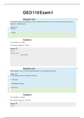 GEO 110 Exam 1