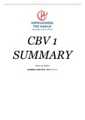 CBV 1 Summary (ECBV-18)