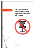 English Business Writing - The Effectiveness of Drinking-and-Driving Legislation in Norway and Sweden
