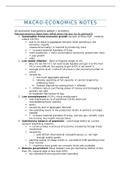 Edexcel Theme 2 Macroeconomics  Notes