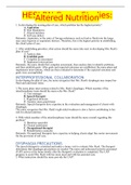 HESI RN Cases Studies&colon; Altered Nutrition &lpar;Graded A&plus;&rpar; LATEST UPDATE