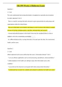 NR 599 Week 4 Midterm Exam GUIDE&colon; &lpar;Summer 2020