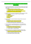  NR 325 Neuro Practice Questions with Answers Latest and assures Grade A