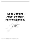 BIOL2000 Does caffeine afftect ther heart rate of daphnia
