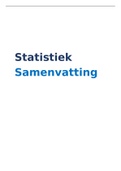 Samenvatting Statistiek RSM BA1 EUR 
