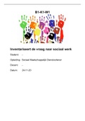 SMD examen Inventariseert de vraag naar sociaal werk