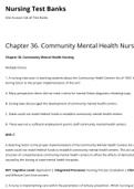 Chapter 36. Community Mental Health Nursing