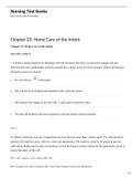 Chapter 23: Home Care of the Infant MULTIPLE CHOICE 1. A client is being prepared for discharge with her newborn. She tells you about the antique crib she inherited from her grandmother and how excited she is about using it for 