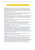 NR 507 FINAL EXAM STUDY GUIDE 1  &lpar;LATEST UPDATE&rpar;