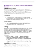 NURSING 4232 LP _PrepU Ill child Questions and Answers,100% CORRECT