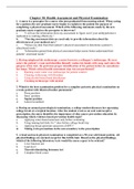  NURSING 1216 Chapter 30: Health Assessment and Physical Examination exam questions and answers practice docs 