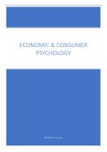 Economic & Consumer Psychology Summary (Specialization)