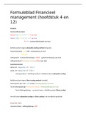 "Formuleblad H 4 & 12" Financieel management 3  Bedrijfseconomie voor het hbo, ISBN: 9789024408597