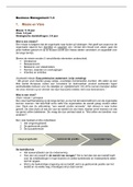 Samenvatting Business Management 1&period;3 Tourism Management HTRO