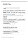 HBA 330 Spring 2021 Exam 1 QUESTIONS AND ANSWERS Morehouse College