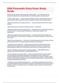 2024 Paramedic Entry Exam Study Guide