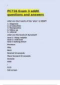 PC716 Exam 3 addtl questions and answers