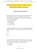 HEALTH ASSESSMENT IN NURSING 6TH {Chapter 21} _ Graded A