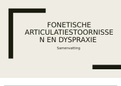 Samenvatting | Fonetische articulatiestoornissen en dyspraxie | Logopedie