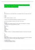 NY Real Estate Practice Exam Questions with Verified Solution